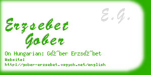 erzsebet gober business card